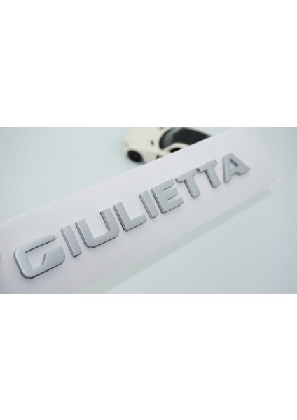 Alfa Romeo Giulietta Gri Abs 3m 3D Bagaj Yazı Logo Arma