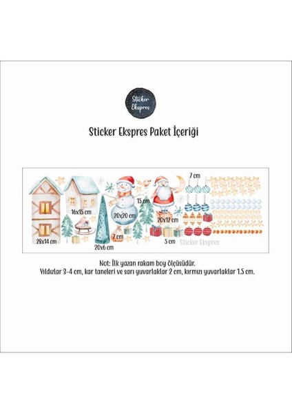 Kış ve yılbaşı temalı renkli cam ve duvar dekorasyon sticker seti, 5+ parça fiyatları