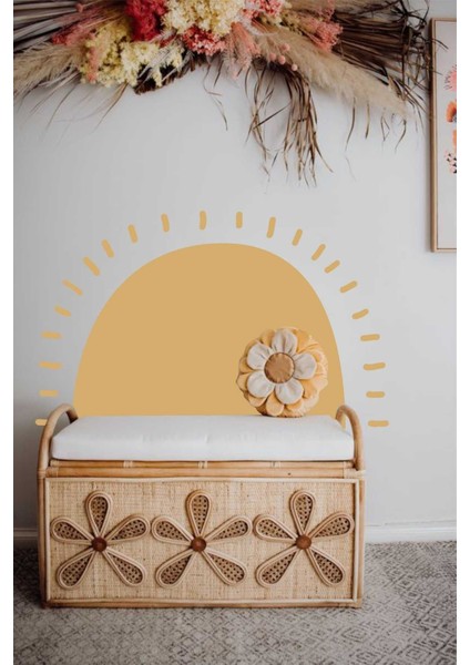 Bohem Güneş Temalı Duvar Stickerı, Renkli ve Şık Dekorasyon İçin Idealdir fiyatları