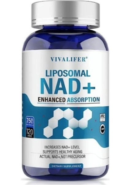 Liposomal Nad+ 750 Mg With Tmg 375 Mg 120 Capsul