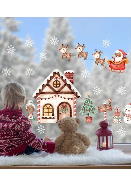 Renkli ve eğlenceli yeni yıl sticker seti, çeşitli tasarımlarla dolu! fiyatları