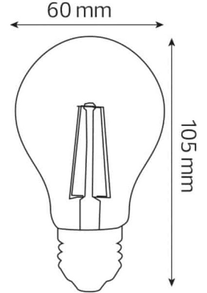Horoz 8W Rustik LED Ampul Günışığı E27 Duylu Dekoratif Ampul Flamanlı 900 Lümen fırsatları