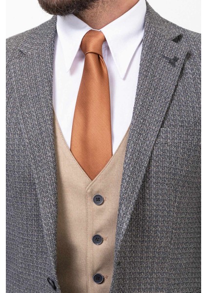 Desenli Siyah Slim Fit Mono Yaka Kombinli Yün Erkek Takım Elbise fiyatları