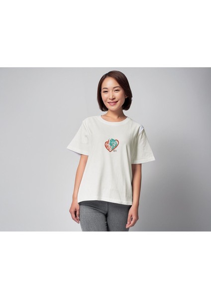 Beautiful Heart / Oversize T-Shirt / Kadın