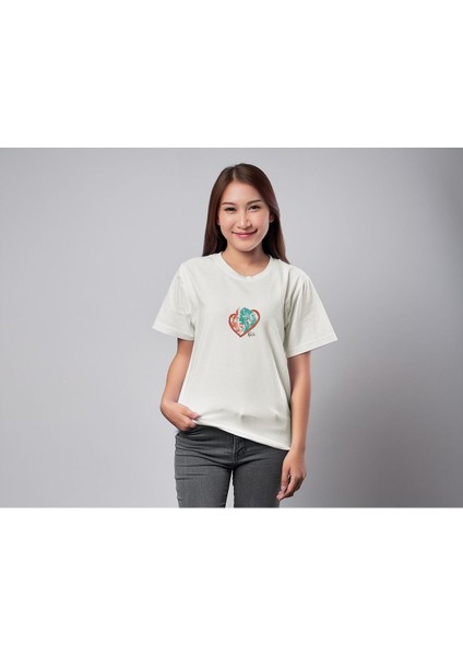 Beautiful Heart / Oversize T-Shirt / Kadın