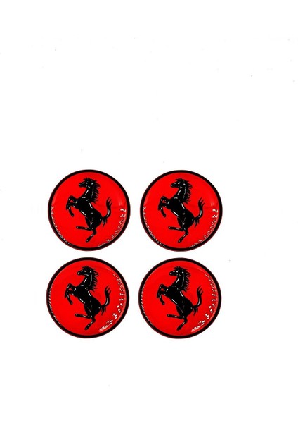 Etiketçilere Özel Ferrari Jant Göbeği Damla Sticker - Jant Göbeği Damla Sticker Ferrari Kırmızı fiyatları