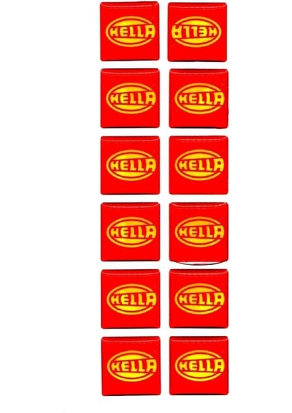 Hella Damla Sticker 2 cm Genişliğinde 12'li Far Iç Dekor Için Hella Damla Sticker