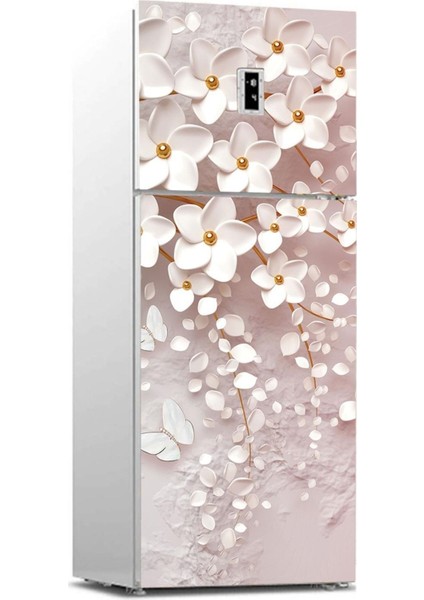 3D Renkli Ağaç Desenli Buzdolabı Kaplama Sticker Seti