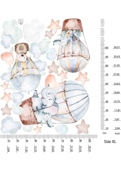 Sevimli hayvanlar duvar sticker seti, çocuk odasına renk ve neşe katacak 5+ parça fiyatları