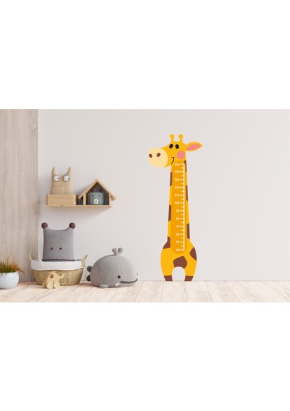 Sevimli zürafa çocuk odası duvar süsü, yapışkanlı çok renkli dekorasyon fiyatları