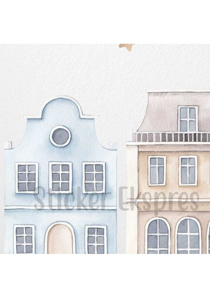 Renkli ve Eğlenceli Çocuk Odası Duvar Sticker Seti, 5+ Parça, Bebek ve Çocuklar İçin Dekorasyon modelleri