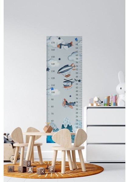 Renkli çocuk odası duvar ölçer sticker seti, eğlenceli ve şık tasarım, 1 parça, yeşil fiyatları