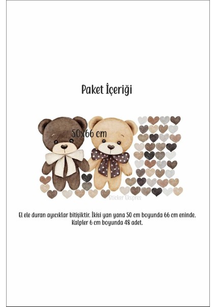 Sevgi Dolu Çocuk Odası Sticker Seti, Çok Renkli, 5+ Parça fiyatları