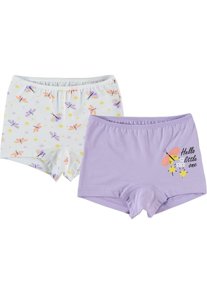Kız Çocuk Boxer 2-10 Yaş Lila
