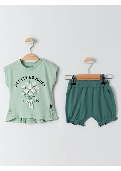 Kız Bebek Takım 6-18 Ay Açık Haki