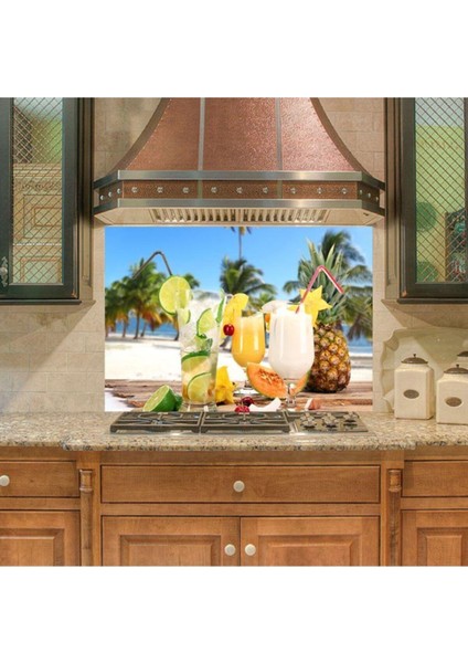 Renkli Mutfak Tezgah Arası Dekor Sticker, Şık ve Kaliteli Tasarım