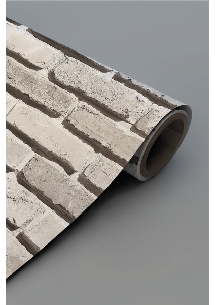 Mutfak Fayansı Kaplama Açık Renk Tuğla Desen Sticker Folyo modelleri