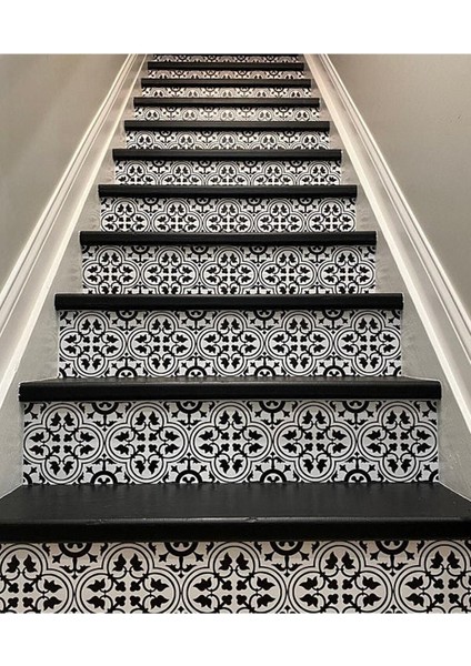 Renkli geometrik şekilli merdiven sticker seti, çocuk odası dekorasyonu için ideal fiyatları