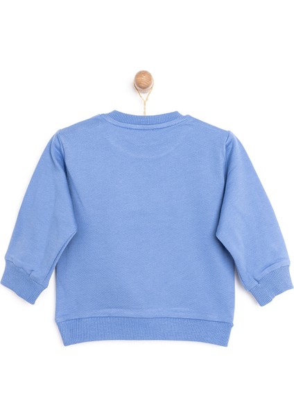 Basic Az Şardonlu Goal Baskılı Sweatshirt Erkek Bebek