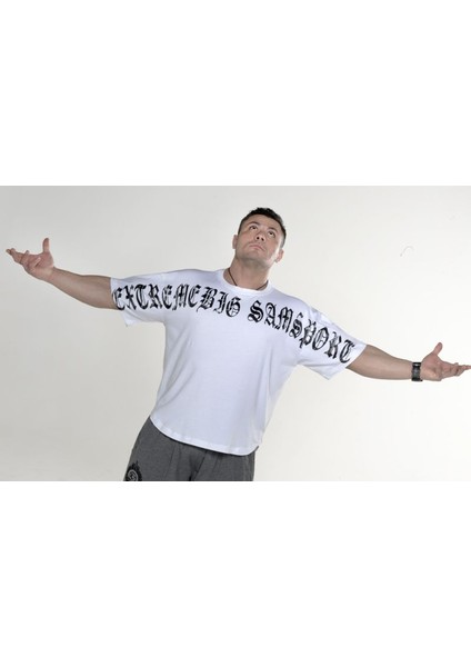 Oversize Xxl Power Antrenman Tişörtü Big Sam 2818