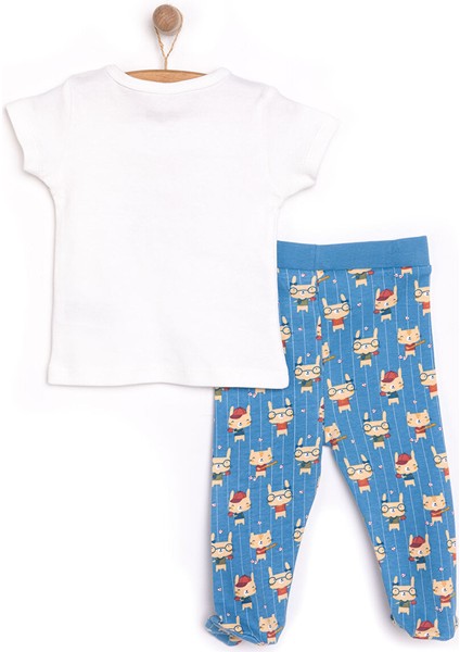 Hayvan Baskılı Yenidoğan Erkek Tshirt-Patikli Alt Erkek Bebek fiyatları