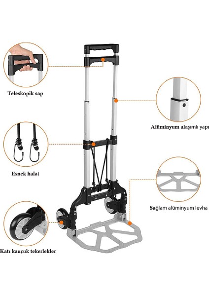 Katlanabilir El Arabası ve Çanta,katlanır pazar arabası