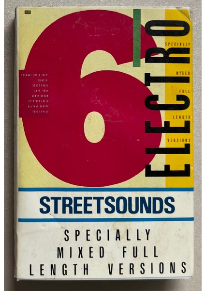 Streetsounds Electro 6 Kaset (Dönem Foot Print Stüdyo Baskı Kaset)