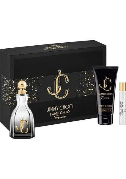 Jimmy Choo I Want Forever EDP 100 Ml + Vücut Losyonu 100 Ml +7,5 Ml EDP Kadın Parfüm Set