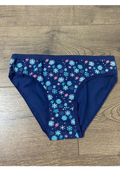 Bikini Baskılı Çiçekli Renkli M Beden Külot 2 Li Paket