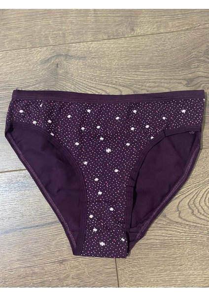 Bikini Baskılı Çiçekli Renkli M Beden Külot 2 Li Paket