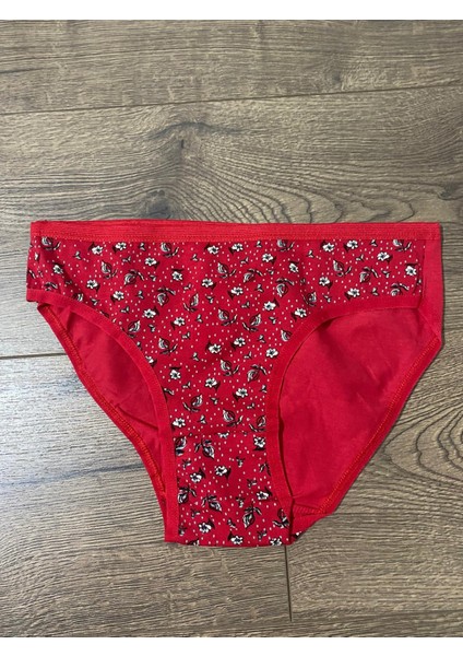 Bikini Baskılı Çiçekli Renkli M Beden Külot 2 Li Paket