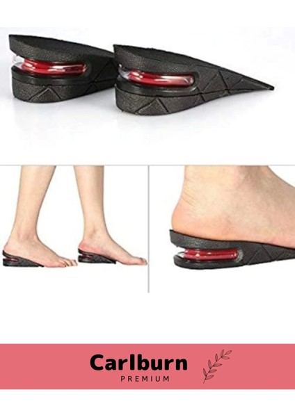 Özel Üretim Ayakkabı Içi Görünmeyen Hava Yastıklı Gizli Destekli Yükselten Boy Uzatan Tabanlık 5 cm modelleri