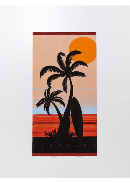 Lcw Accessorıes Karışık Renk Ipliği Boyalı Baskılı Erkek Plaj Havlusu 70X150 cm