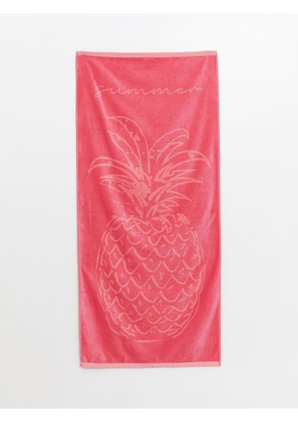 Lcw Accessorıes Orta Pembe Ananas Desenli Kadın Plaj Havlusu 70X145 cm modelleri
