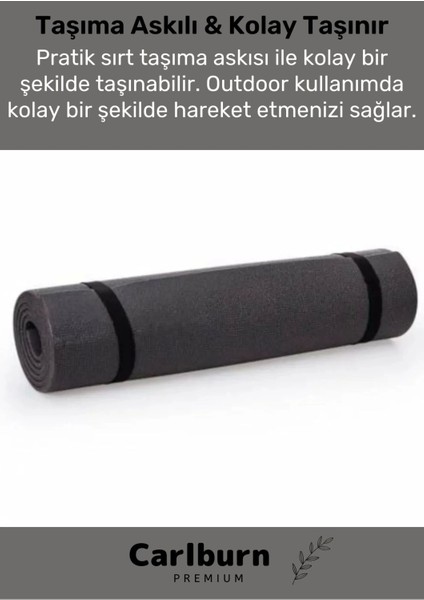 Özel Konfor Modeli Çift Taraflı Kaymaz Silinebilir Yoga Meditasyon Minderi 6,5mm Mat