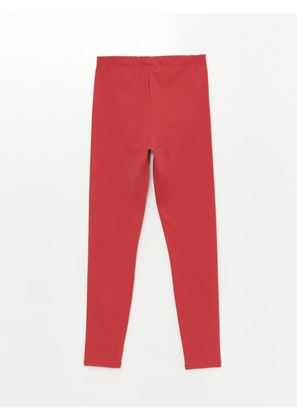 Lcw Kids Lila Beli Lastikli Basic Kız Çocuk Tayt