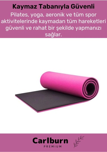 Özel Konfor Modeli Çift Taraflı Kaymaz Silinebilir Yoga Meditasyon Minderi 10MM Mat