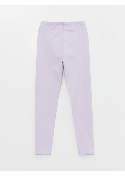 Lcw Kids Lila Beli Lastikli Basic Kız Çocuk Tayt modelleri