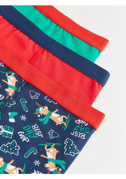 Lcw Kids Yılbaşı Temalı Erkek Çocuk Boxer 3'lü modelleri