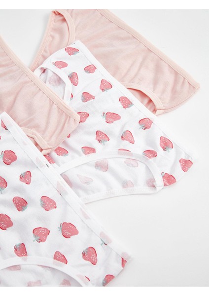 Lcw Baby Baskılı Pamuklu Kız Bebek Külot 4'lü