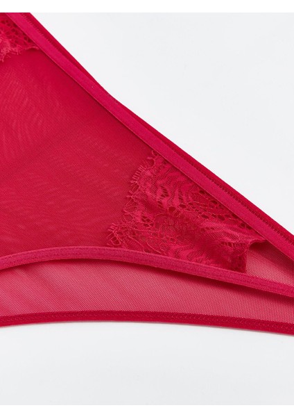 Lcw Dream Fuşya Dantelli Brazilian Külot
