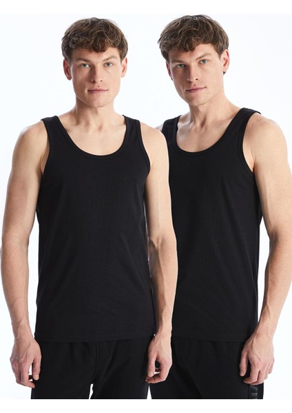 Lc Waıkıkı Yeni Siyah U Yaka Penye Erkek Atlet 2'li fiyatları