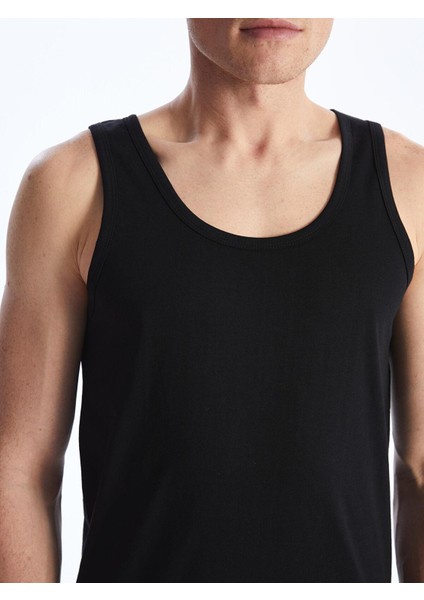 Lc Waıkıkı Yeni Siyah U Yaka Penye Erkek Atlet 2'li indirimleri