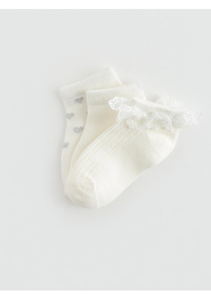 Lcw Baby Baskılı Kız Bebek Patik Çorap 3'lü fiyatları