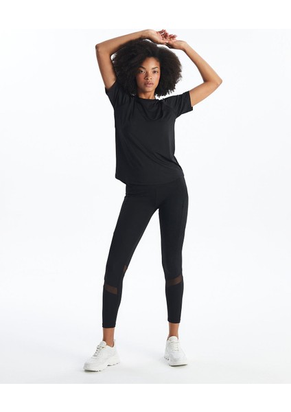 Lcw Active Kadın Beli Lastikli Ekstra Dar Fit Düz Tayt