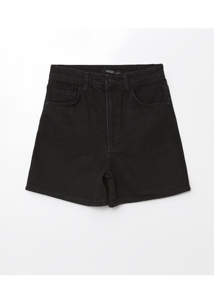 Xsıde Açık Mavi Yüksek Bel Standart Fit Kadın Jean Şort indirimleri