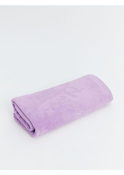 Lcw Accessorıes Koyu Lila Desenli Kadın Plaj Havlusu 70X145 cm