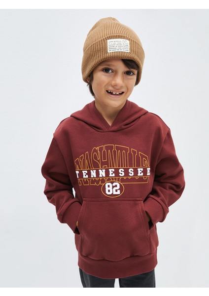 Lcw Kids Baskılı Uzun Kollu Erkek Çocuk Hoodie