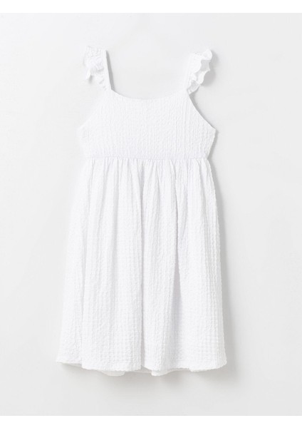 Lcw Kids Buxe Beyazı U Yaka Çiçekli Kız Çocuk Elbise modelleri