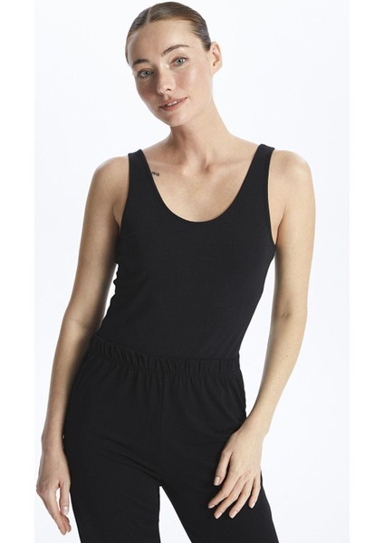 Lcw Dream Yeni Siyah Kadın U Yaka Düz Atlet fiyatları